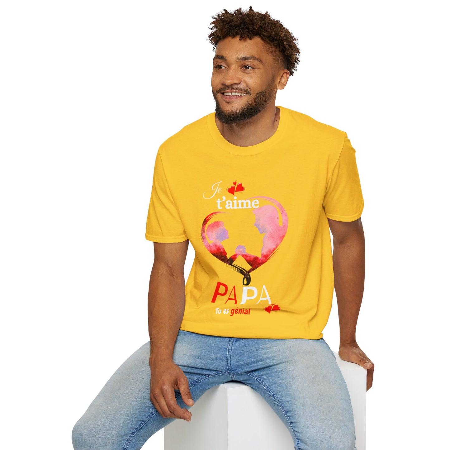 Edwind Flex™ – T-shirt « Je t’aime Papa. Tu es Génial. » | Unisexe