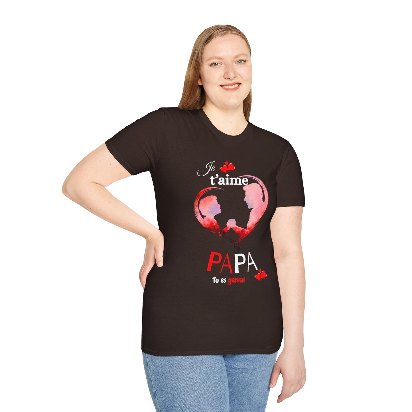 Edwind Flex™ – T-shirt « Je t’aime Papa. Tu es Génial. » | Unisexe