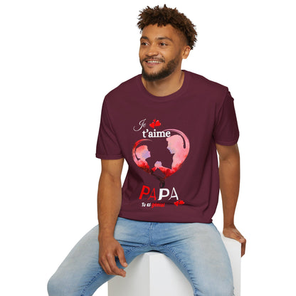 Edwind Flex™ – T-shirt « Je t’aime Papa. Tu es Génial. » | Unisexe