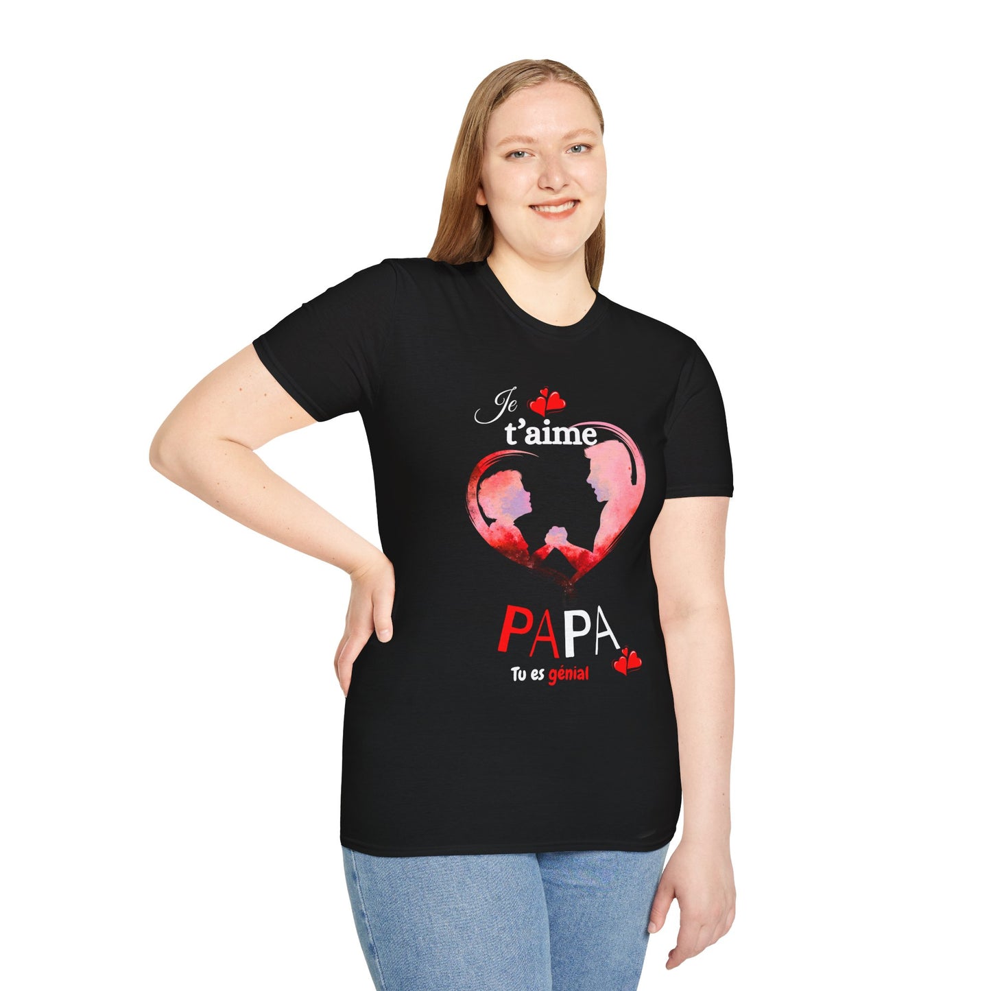 Edwind Flex™ – T-shirt « Je t’aime Papa. Tu es Génial. » | Unisexe