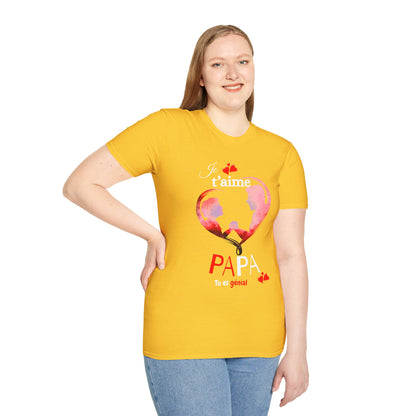Edwind Flex™ – T-shirt « Je t’aime Papa. Tu es Génial. » | Unisexe