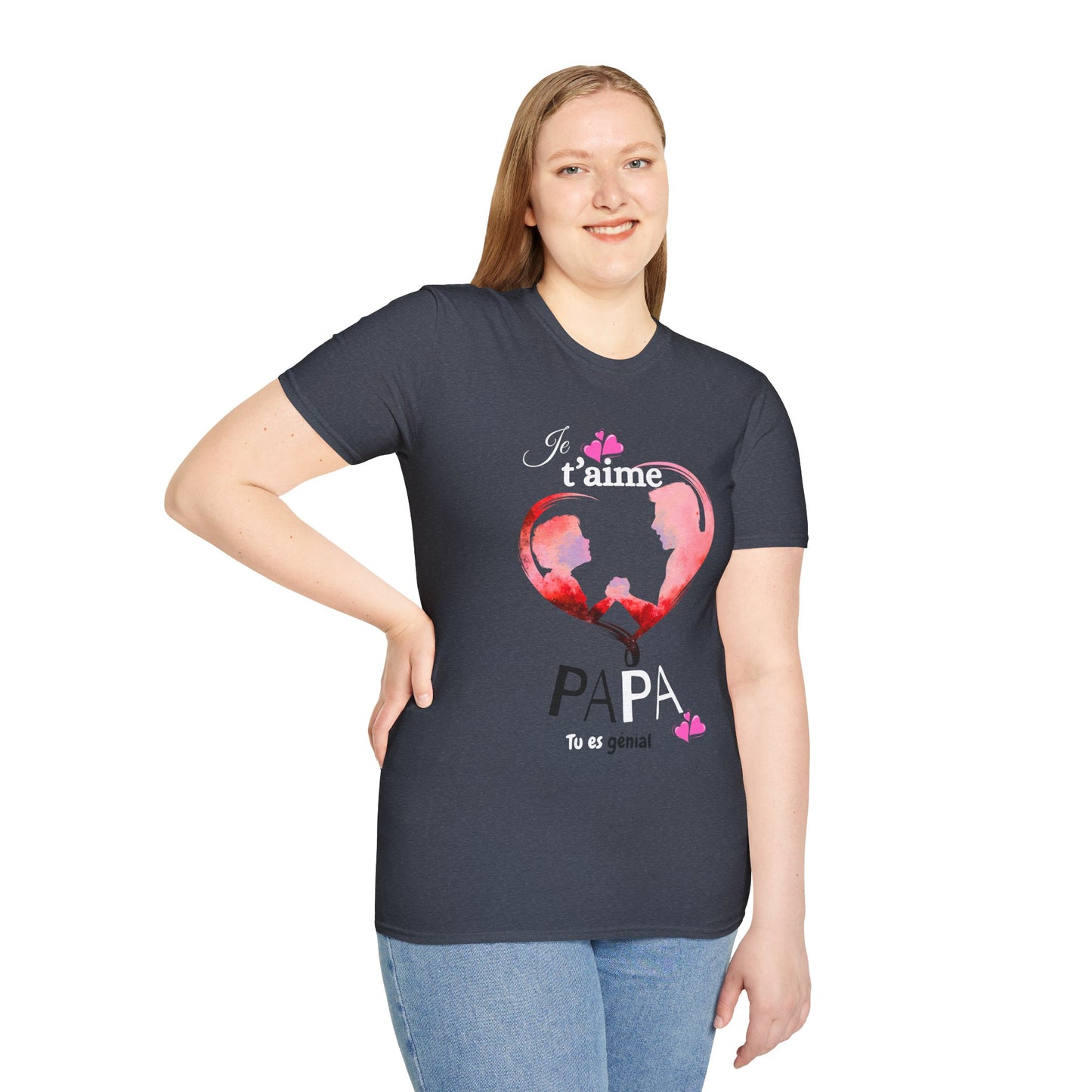 Edwind Flex™ – T-shirt « Je t’aime Papa. Tu es Génial. » | Unisexe