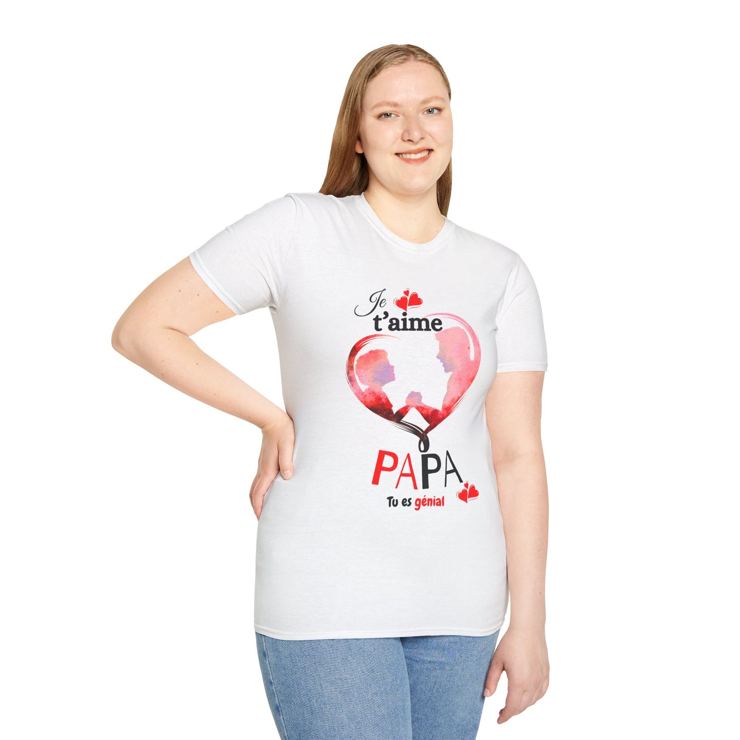 Edwind Flex™ – T-shirt « Je t’aime Papa. Tu es Génial. » | Unisexe
