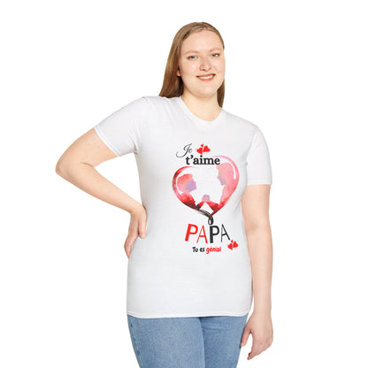 Edwind Flex™ – T-shirt « Je t’aime Papa. Tu es Génial. » | Unisexe