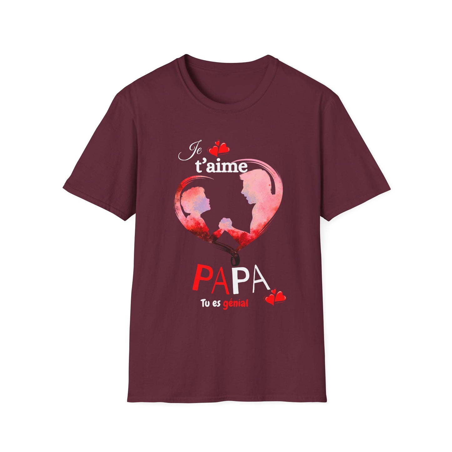 Edwind Flex™ – T-shirt « Je t’aime Papa. Tu es Génial. » | Unisexe