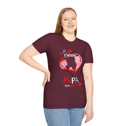 Edwind Flex™ – T-shirt « Je t’aime Papa. Tu es Génial. » | Unisexe