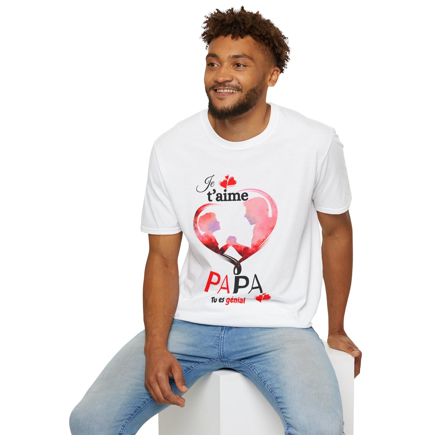 Edwind Flex™ – T-shirt « Je t’aime Papa. Tu es Génial. » | Unisexe