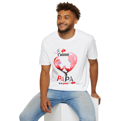 Edwind Flex™ – T-shirt « Je t’aime Papa. Tu es Génial. » | Unisexe