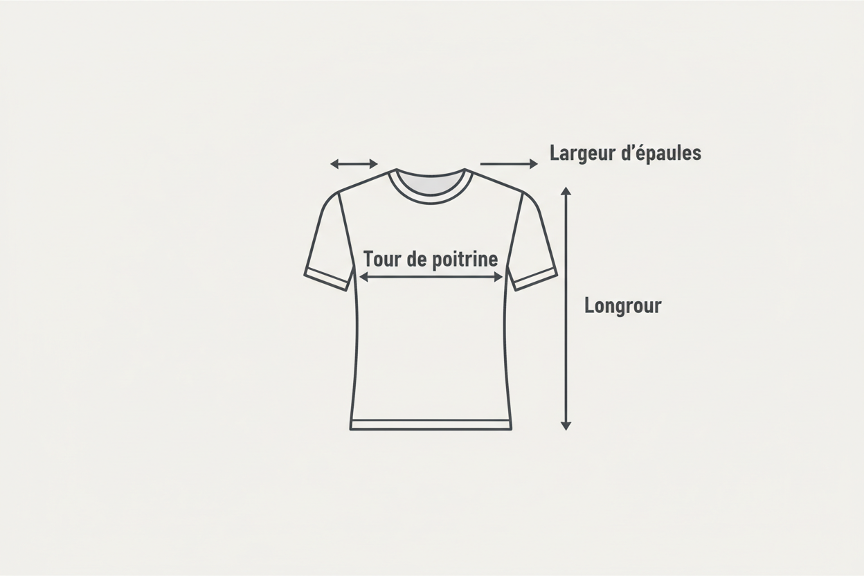 Guide de mesure t-shirt